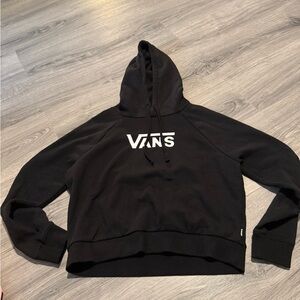 Vans Classic Black Hoodie with White Logo